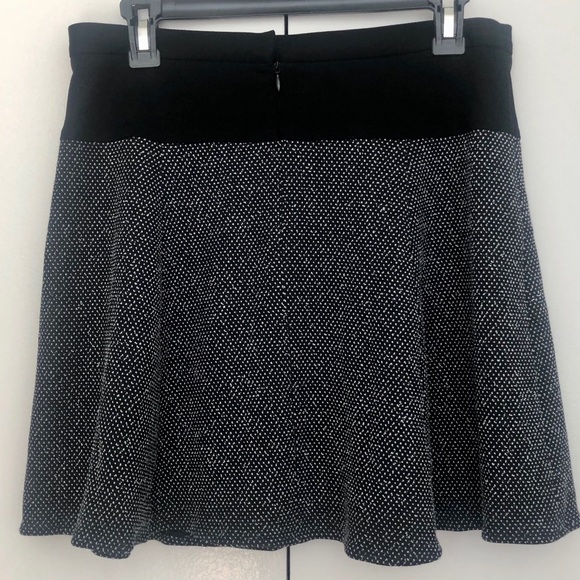 Tibi | 10| Black/White Blocked Tweed Skirt - Picture 2 of 6